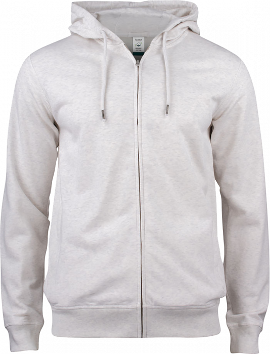 Clique - Organic Cotton Premium Hoody Full Zip - Grey melange