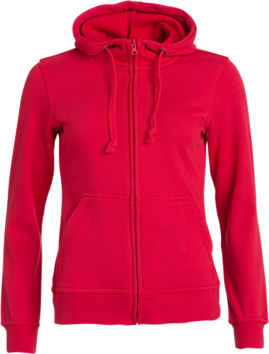 Clique - Full Zip Hoody Women - Vermelho