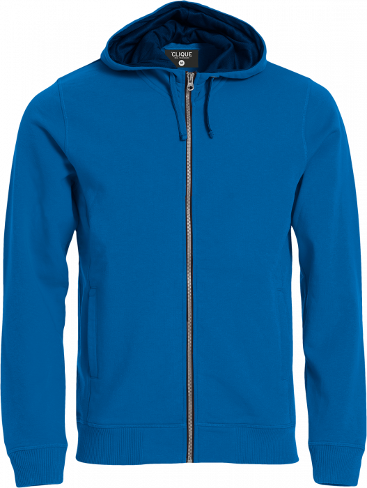 Clique - Classic Hoody Full Zip - Azul & preto