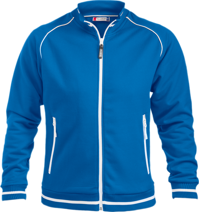 Clique - Craig Zip Top - Koninklijk blauw & wit