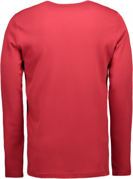 ID - Mens' Interlock T-Shirt Long-Sleeved - Red