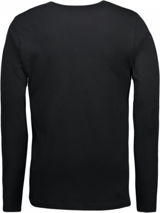 ID - Mens' Interlock T-Shirt Long-Sleeved - Schwarz