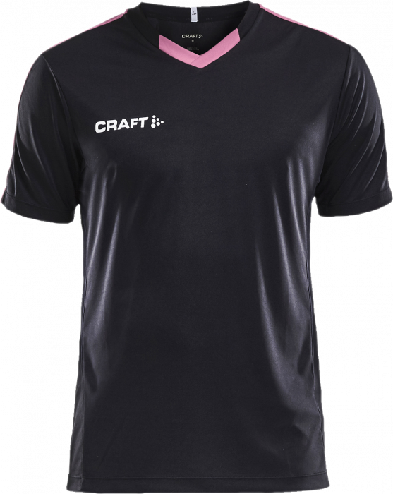 Craft - Progress Contrast Jersey Junior - Black & cerise