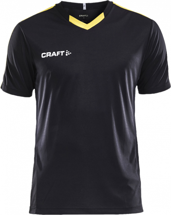 Craft - Progress Contrast Jersey Junior - Nero & giallo