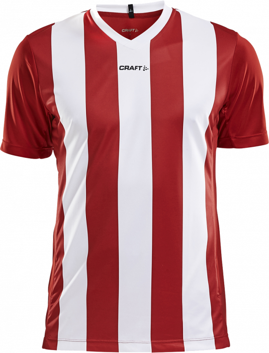 Craft - Progress Jersey Stripe Kids - Vermelho & branco