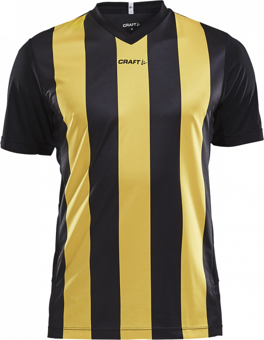 Craft - Progress Jersey Stripe Kids - Black & yellow