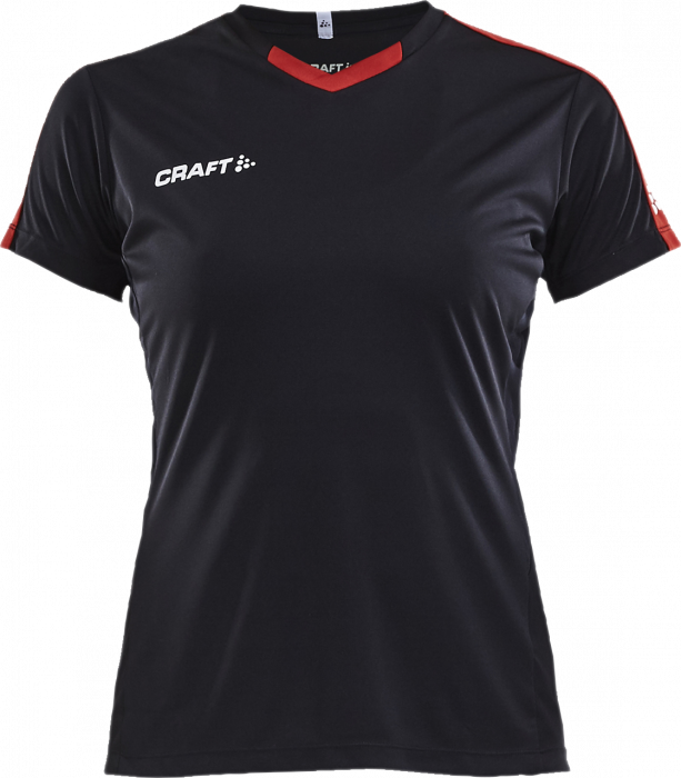 Craft - Progress Contrast Jersey Women - Noir & rouge