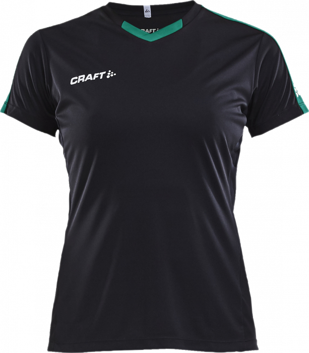 Craft - Progress Contrast Jersey Women - Negro & verde