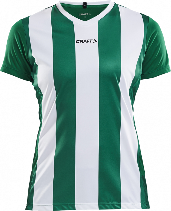 Craft - Progress Jersey Stripe Woman - Green & white