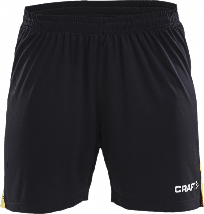 Craft - Progress Contrast Shorts Women - Black & yellow