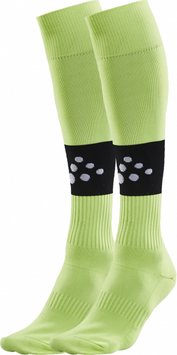 Craft - Squad Contrast Football Sock - Grüngelb & schwarz