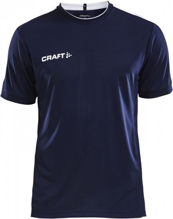 Craft - Progress Training Tee Youth - Bleu marine & blanc