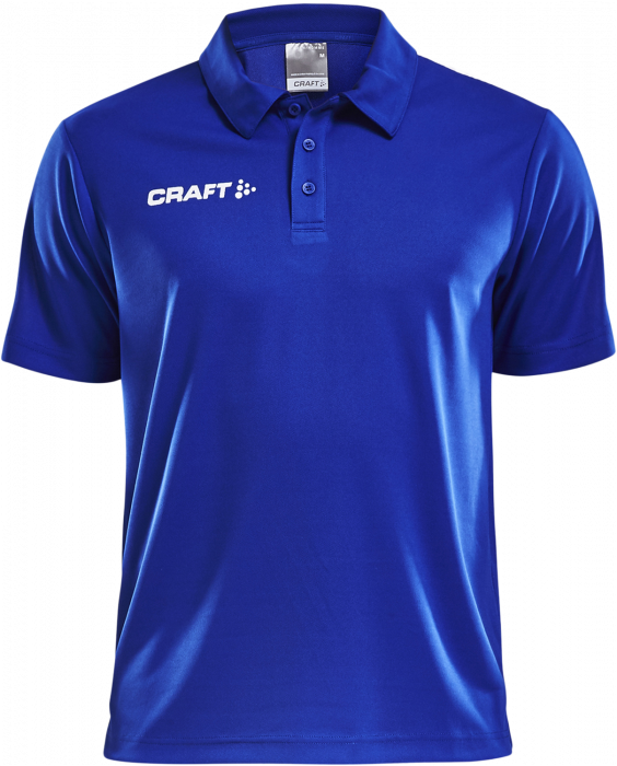 Craft - Progress Polo Pique Youth - Niebieski & biały