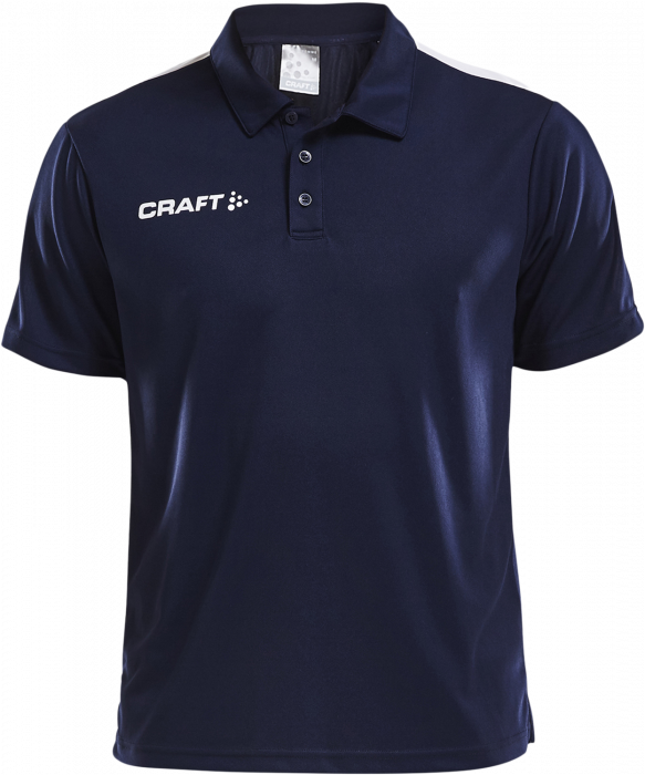 Craft - Progress Polo Pique Youth - Bleu marine & blanc