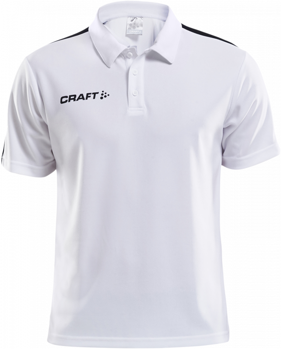 Craft - Progress Polo Pique Junior - Hvid & sort