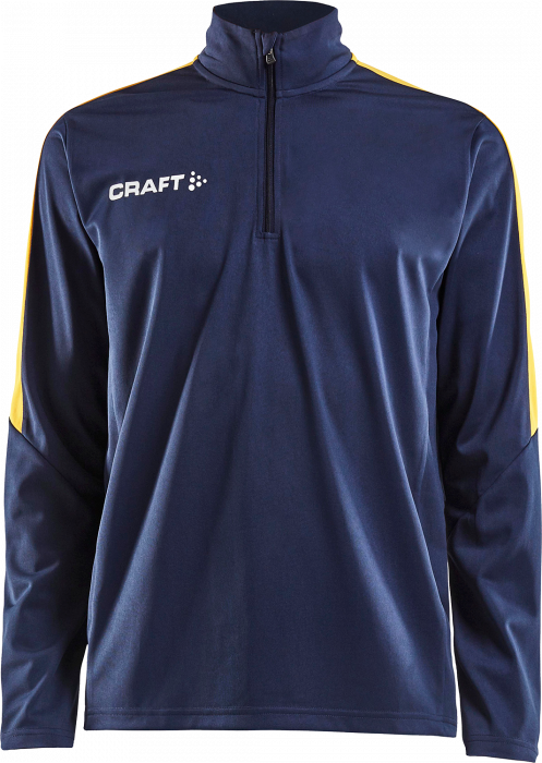 Craft - Progress Halfzip Men - Marineblau & gelb