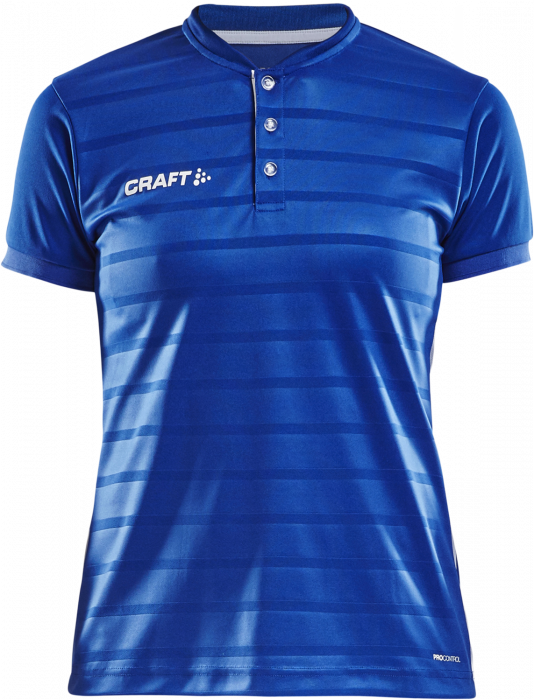 Craft - Pro Control Button Jersey Women - Blue & white