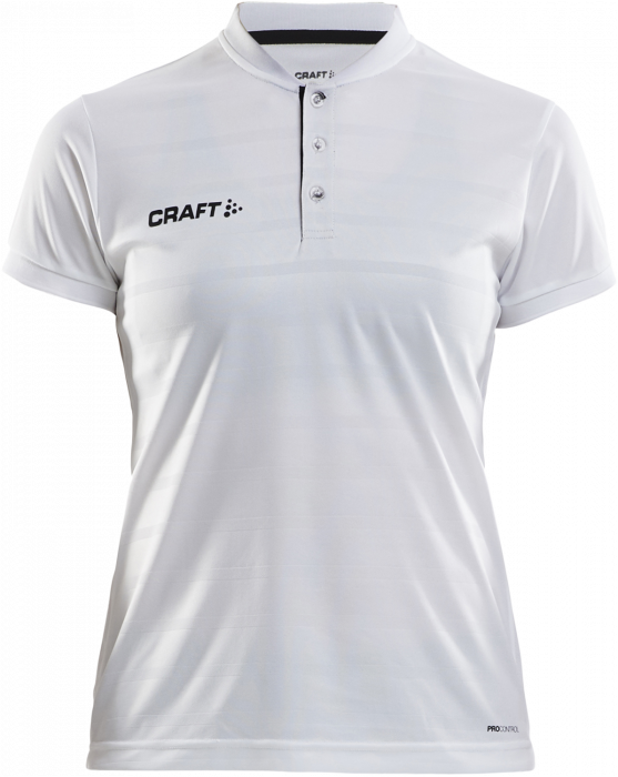 Craft - Pro Control Button Jersey Women - Blanc & noir