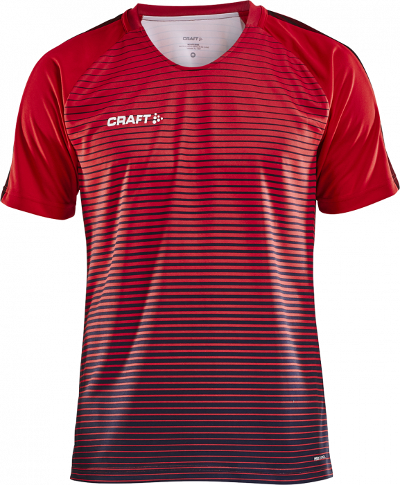 Craft - Pro Control Stripe Jersey Kids - Czerwony & dark red