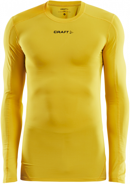 Craft - Pro Control Compression Long Sleeve - Żółty & czarny