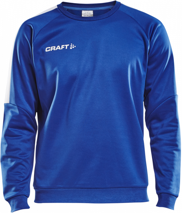 Craft - Progress R-Neck Sweather Youth - Blå & vit