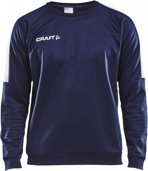 Craft - Progress R-Neck Sweather Youth - Azul marino & blanco