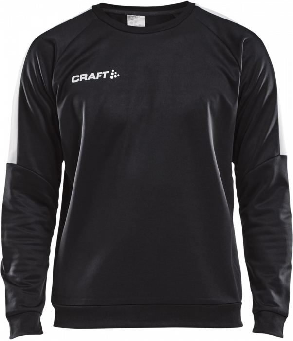 Craft - Progress R-Neck Sweather Youth - Schwarz & weiß