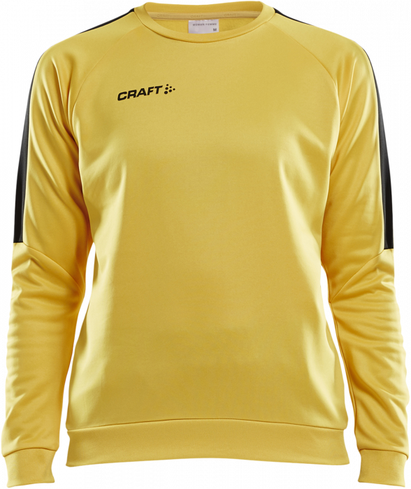 Craft - Progress R-Neck Sweather Women - Geel & zwart