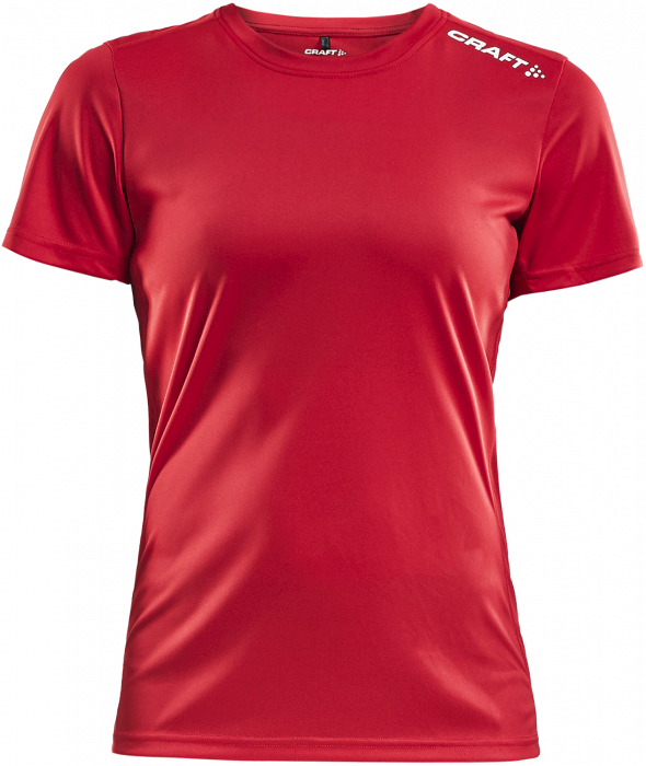 Craft - Rush Ss Tee Women - Rouge & blanc