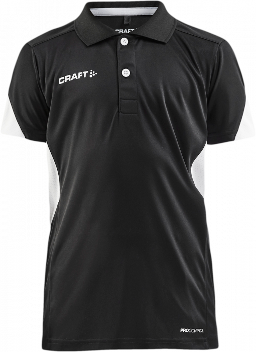 Craft - Pro Control Impact Polo Junior - Preto & branco