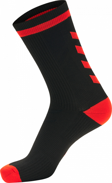 Hummel - Elite Indoor Sock Kort - Sort & pink glo