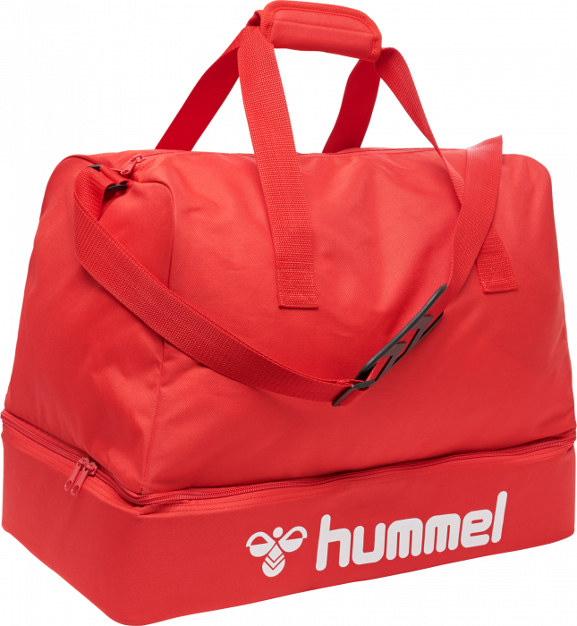 Hummel - Core Football Bag Small - True Red & branco