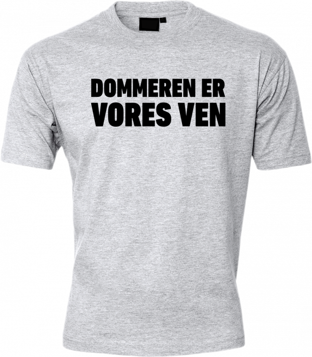 ID - Dommeren Er Vores Ven T-Shirt - Snow Melange & sort