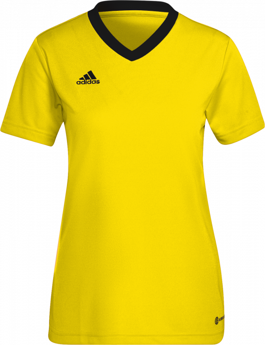 Adidas - Entrada 22 Jersey Women - T Yellow & schwarz