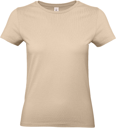 B&C - E190 T-Shirt Dame - Sand