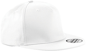 Beechfield - Kasket Med Snap Back - Hvid