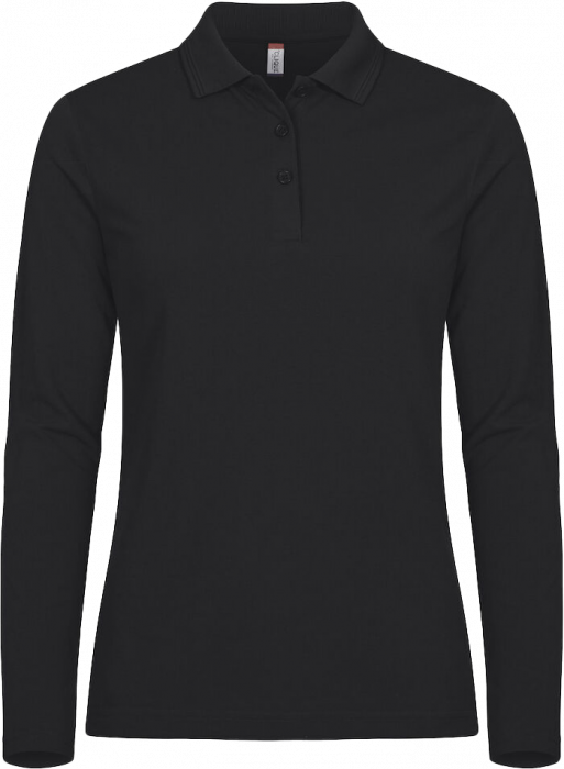 Clique - Manhattan Polo Longsleeve Women - Czarny