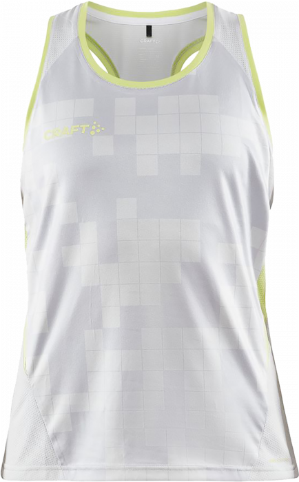 Craft - Pro Control Impact Sleeveless Top Women - Blanc & giallo