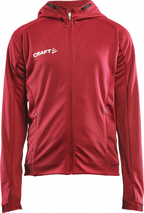 Craft - Evolve Jacket With Hood Junior - Rood