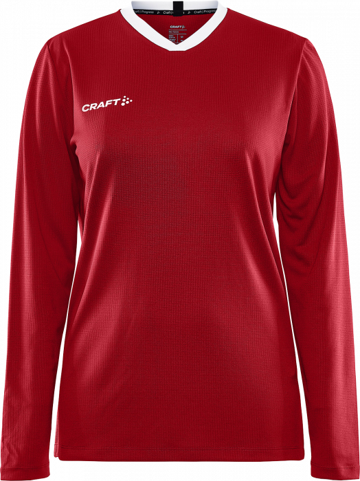 Craft - Progress Ls Basket Jersey Woman - Rouge