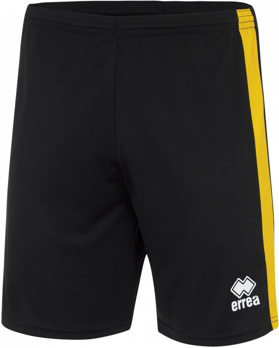 Errea - Bolton Shorts - Preto & amarelo