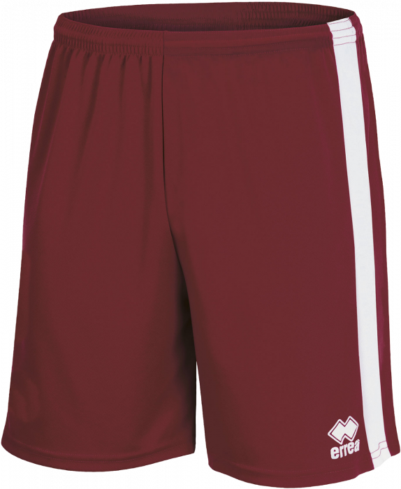 Errea - Bolton Shorts - Bordeaux & blanc