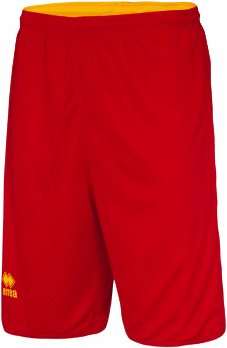 Errea - Chicago Double Basketball Shorts - Rood & orange