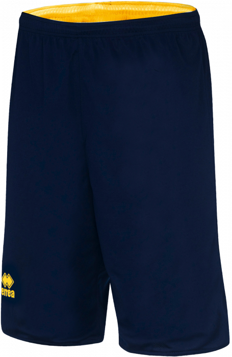 Errea - Chicago Double Basketball Shorts - Navy Blue & amarillo