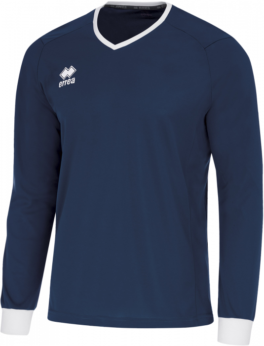 Errea - Lennox Jersey Ls - Navy Blue & white