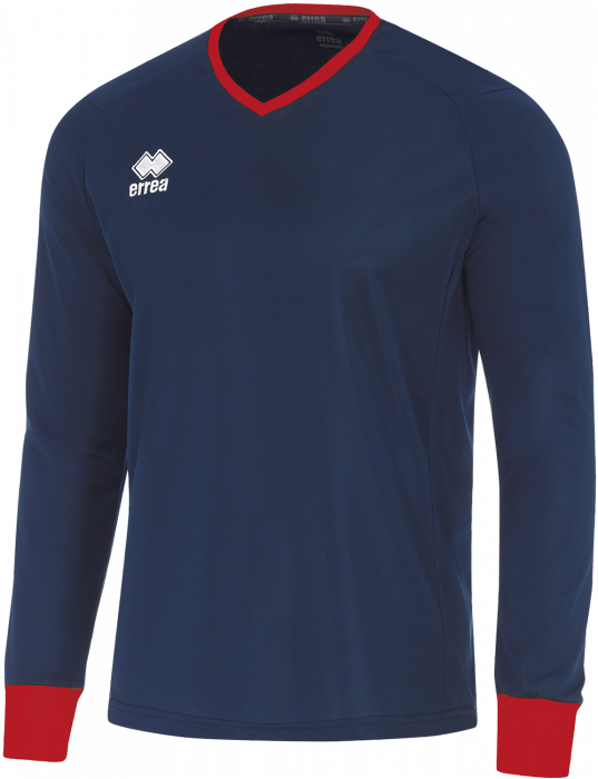 Errea - Lennox Jersey Ls - Navy Blue & rouge