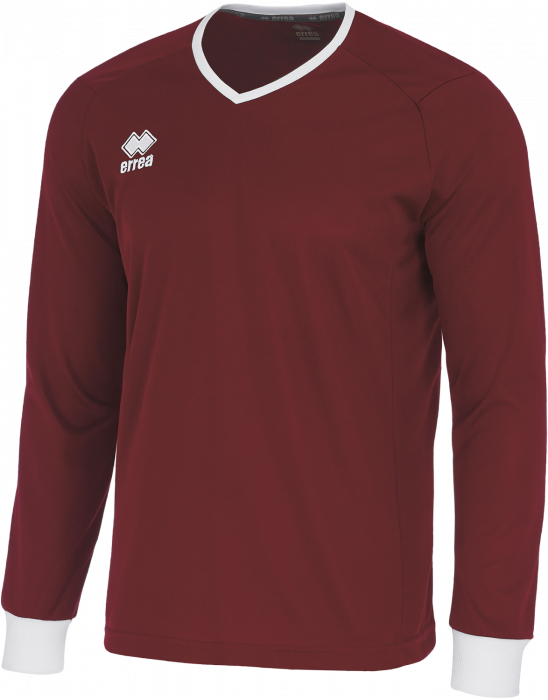 Errea - Lennox Jersey Ls - Bordeaux & blanco