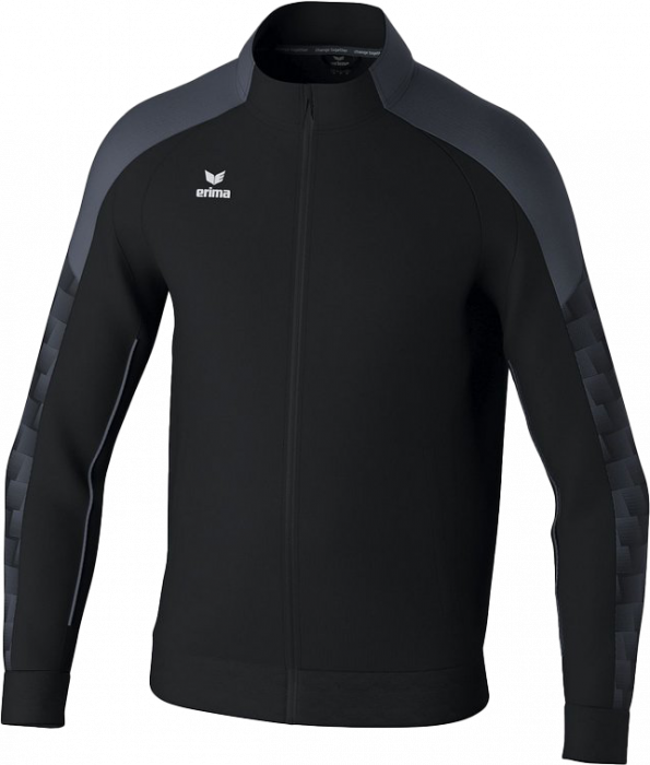 Erima - Evo Star Training Jacket Full Zip - Czarny & slate grey