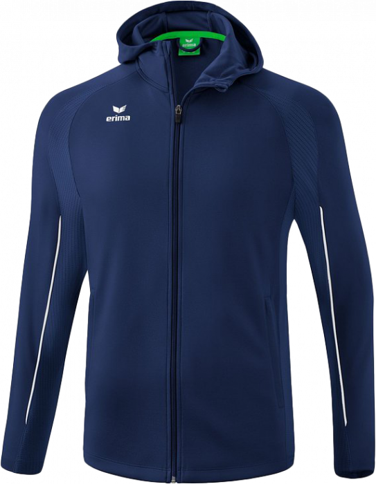 Erima - Ligs Star Traning Jacket With Hood - New Navy & bianco