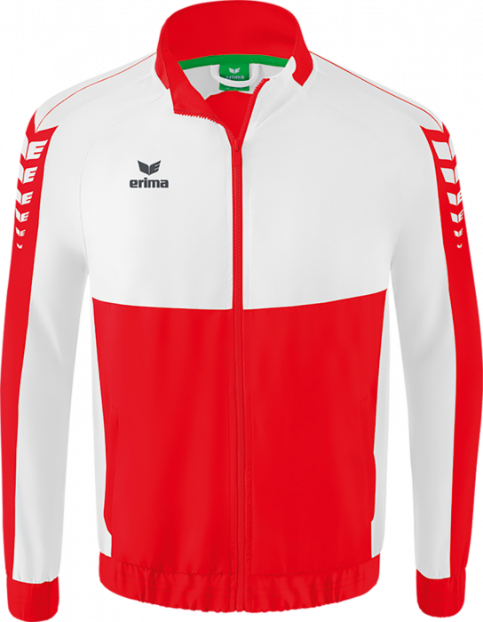 Erima - Six Wings Presentation Jacket - Red & white